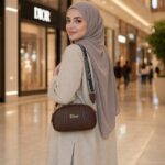 کیف بانوان آگرین استایل کد1003قهوه ای